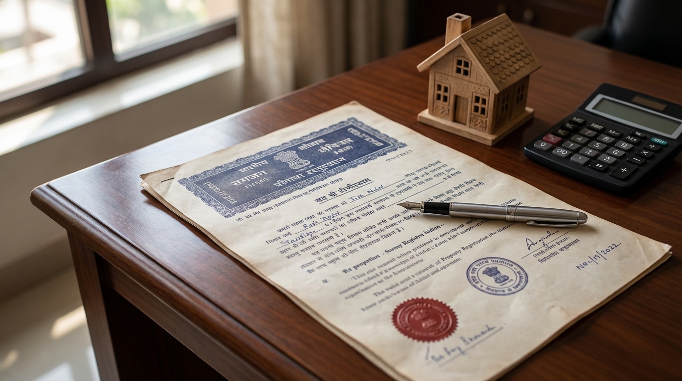 Stamp duty Navi Mumbai calculator 2026 showing rates and registration charges breakdown