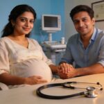 Best Maternity Hospitals in Navi Mumbai 2026: Delivery Cost, NICU, and Reviews 9 Expecting couple at a maternity hospital consultation in Navi Mumbai