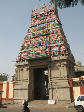 Entrance gopuram of Sri Balaji Mandir, Nerul West, Navi Mumbai.