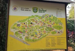 Entrance area of Byculla Zoo, also called Rani Baug, in Mumbai