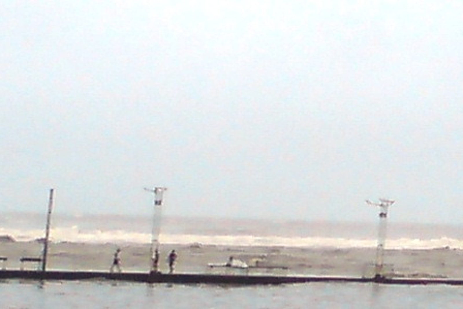 The causeway leading to Haji Ali Dargah in Mumbai