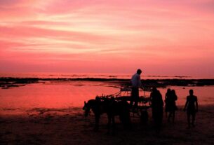 Kihim Beach near Alibaug with sand and the sea