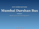Mumbai Darshan bus guide graphic: routes, prices and boarding points