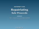 Repatriating property sale proceeds from India NRI guide graphic