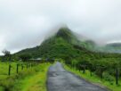 Visapur Fort rising above green slopes in the monsoon