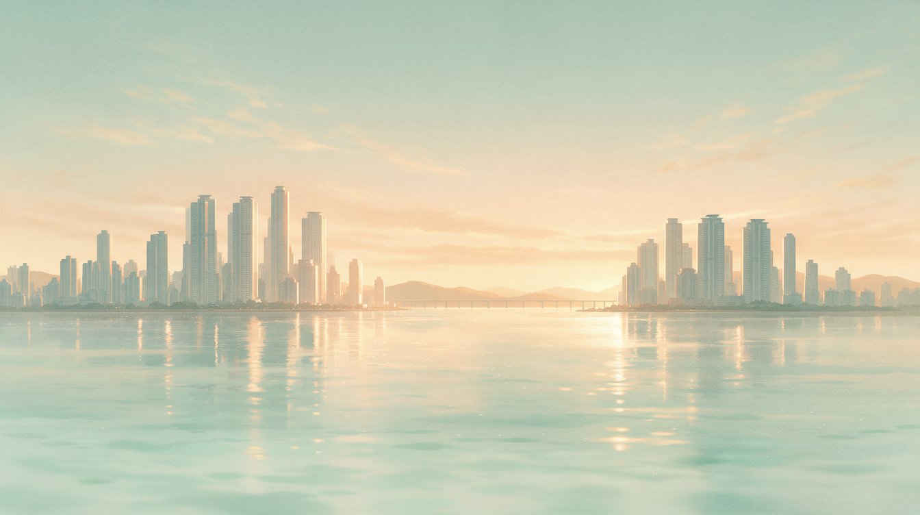 Illustration of a planned city across the harbour from Mumbai, not an actual map